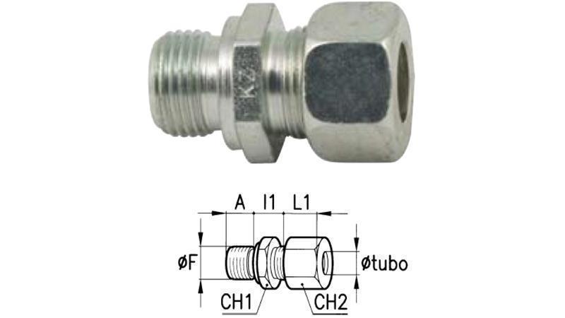 HYDRAULINEN VÄHENTÄJÄ WGE 22 L-3/4