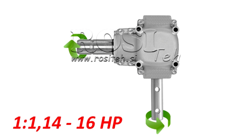 VINKELGEARKASSE L-150J 1:1.14 (16HP-12KW)