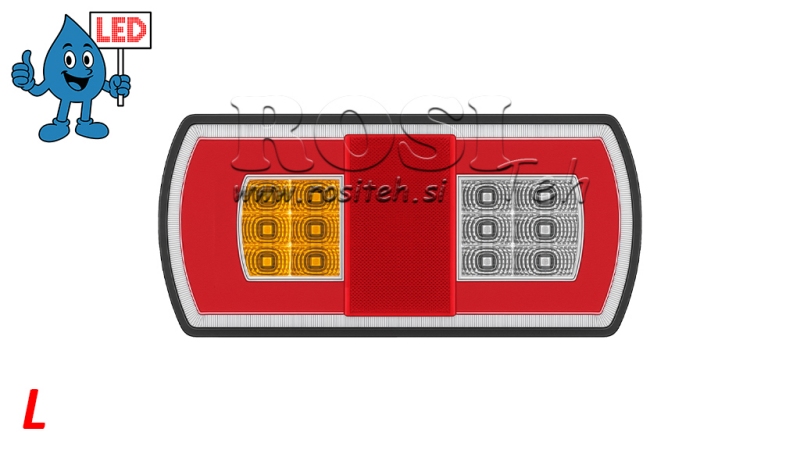 LED TYLNE ŚWIATŁO KOMBINOWANE 12/24V LEWE