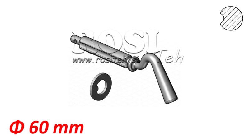 JEDNOLITY ROWEK W KLINIE DO KULI WYWROTU Φ 60