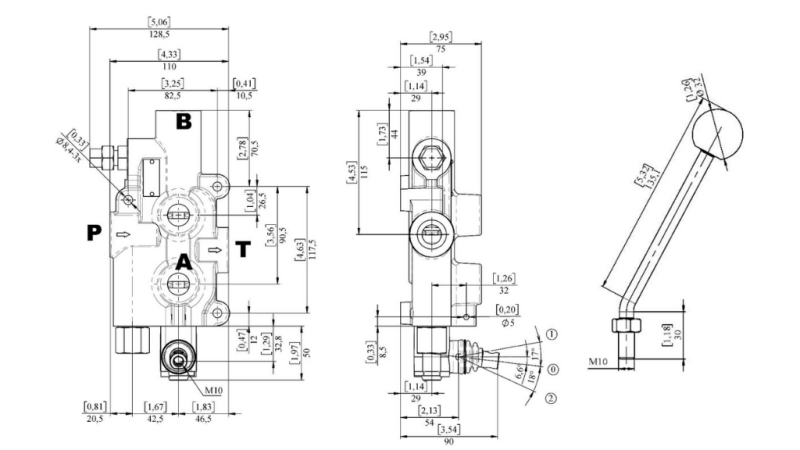 ZAWÓR HYDRAULICZNY P81-RS AUTOMATYCZNY DO ROZDZIELACZA - DWU-BIEGOWY