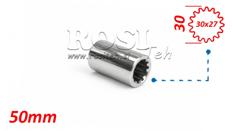 ADAPTER KARDANA TULEJA 30x27 (16 WPUSTÓW) (50 mm)