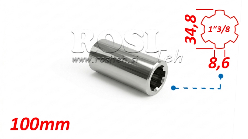 ADAPTADOR P.T.O. BUSH 1”3/8 L=100