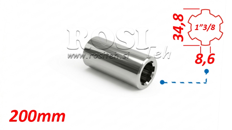 KARDANSKI NASTAVAK PUŠA 1”3/8 L=200