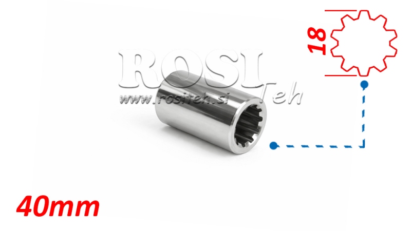 ADAPTADOR P.T.O. BUSH 18x15 - 10 DIENTES Din 5482