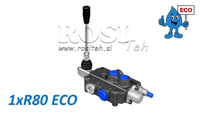 HYDRAULICZNY ZAWÓR RĘCZNY – ROZDZIELACZ 1-SEKCYJNY 1xR80 ECO