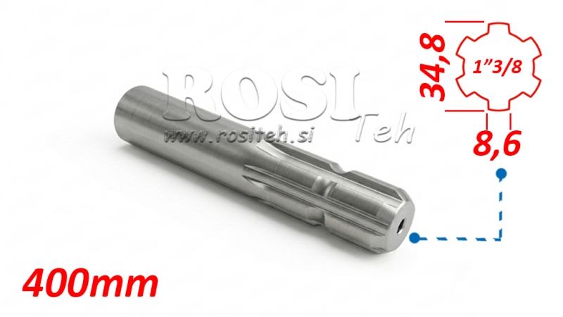 ADAPTADOR P.T.O. 13/8 L=400