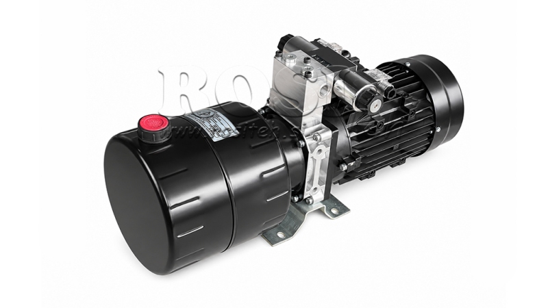 MINI JEDNOSTKA ZASILAJĄCA HYDRAULICZNIE 380V AC (1.5 kW) - 5.8 cc - 8.2 lit/min - zbiornik 6 lit