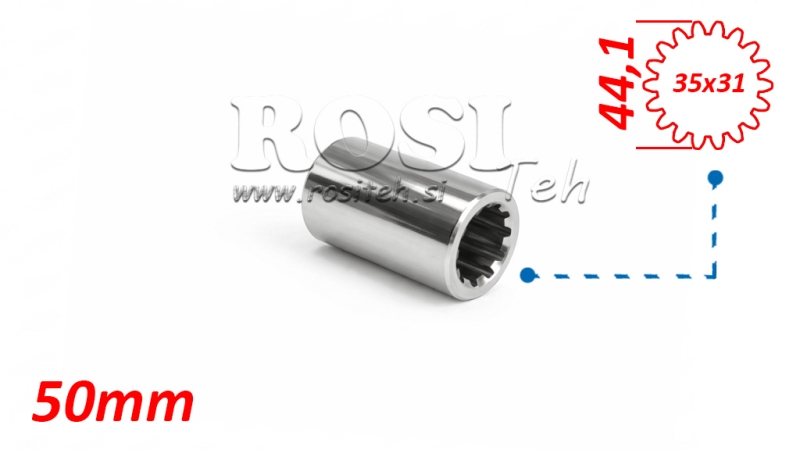 PTO OZUBENÍ 35X31 18 ZUBŮ D48 L50