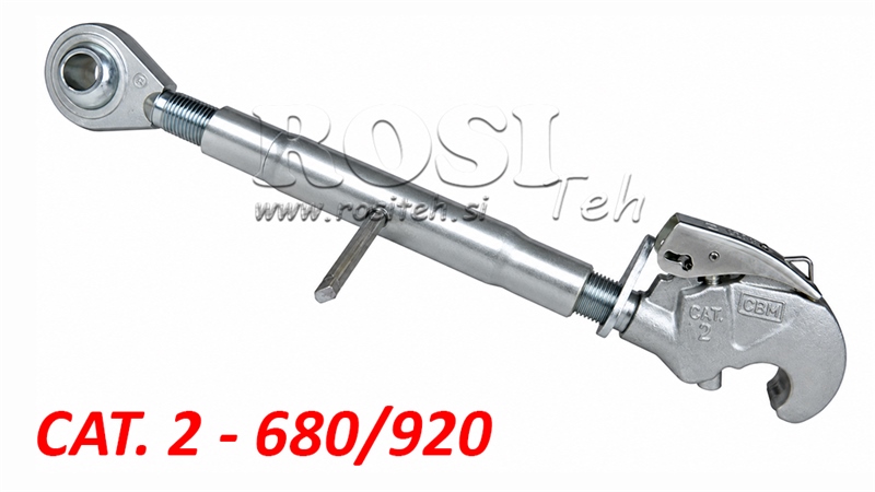 ŁĄCZNIK GÓRNY MECHANICZNY REGULOWANY Z AUTOMATYCZNYM ZACZEPEM KAT. 2 M30X3 - 680/920