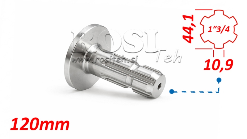 ADAPTADOR P.T.O. CON FLANGE 1 3/4 L120