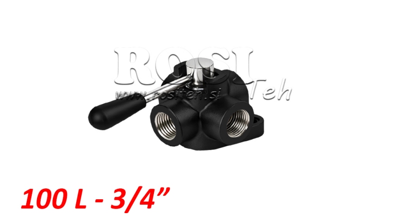 RĘCZNY ZAWÓR 4 DROGOWY IF 3/4 - 100LIT