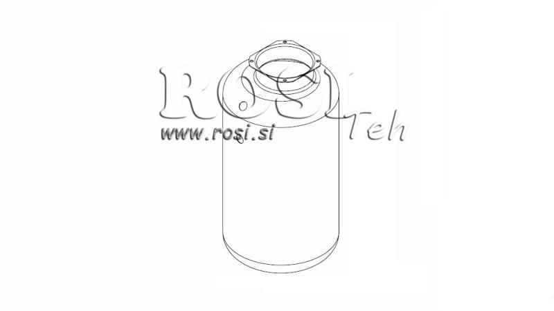 METALOWY ZBIORNIK ROLKOWY PP 20 LITRÓW HORYZONTALNY-WERTYKALNY