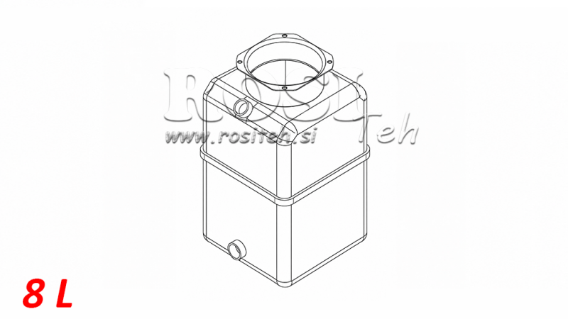 REZERVOAR PVC ROLL PP 8 LITER HORZONTAL-VERTICAL