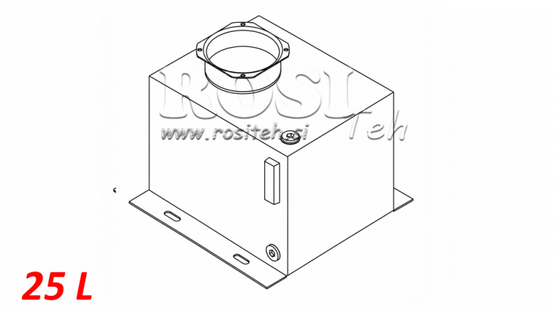 REZERVOAR KOVINSKI BOX PP 25 LITER HORZONTAL-VERTICAL