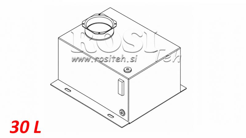 REZERVOAR KOVINSKI BOX PP 30 LITER HORZONTAL-VERTICAL