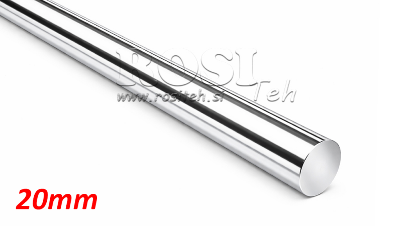 CHROMOWANY PRĘT DO CYLINDRA HYDRAULICZNEGO C45 - 20mm (1000mm)