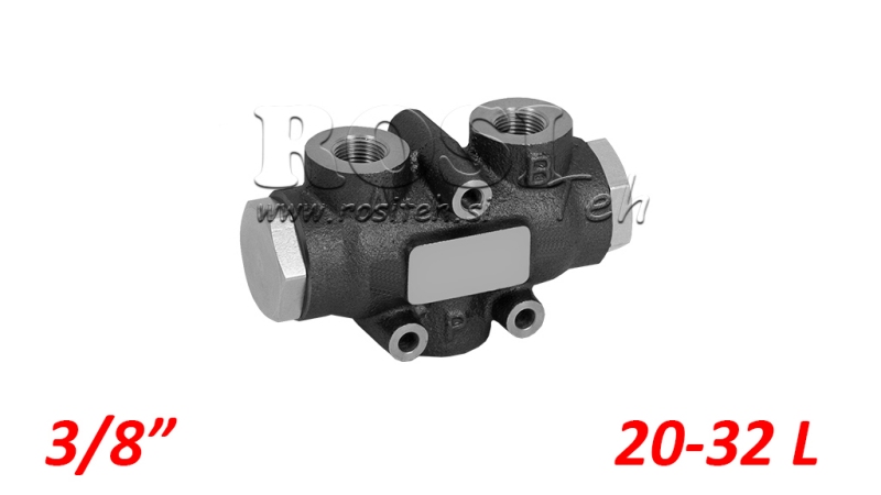 HYDRAULICZNY ZAWÓR ROZDZIELCZY PRZEPŁYWU V01004 20 - 32 LIT - 3/8 - 250 BAR (MAX.300 BAR) V-EQ22