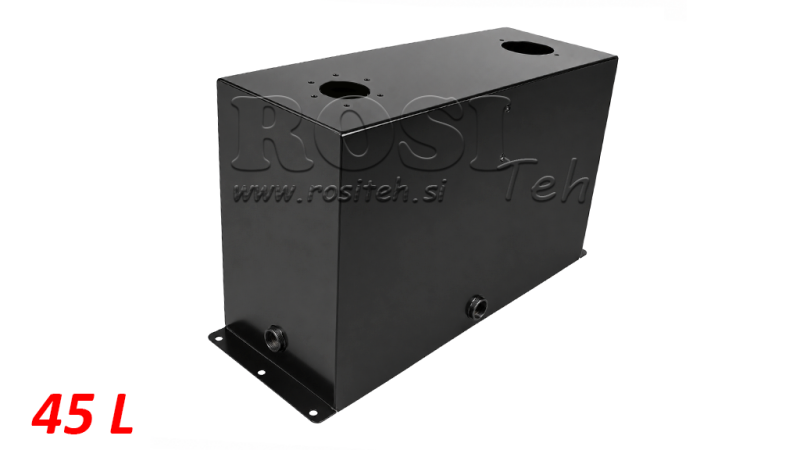 REZERVOAR KOVINSKI 45 LITER KOCKA 400x255x600mm PRIPRAVA ZA POVRATNI FILTER