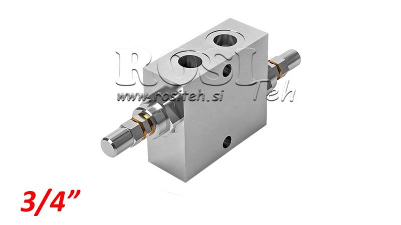 PODWÓJNY REGULATOR CIŚNIENIA HYDRAULICZNEGO VAU 3/4 10-180 BAR