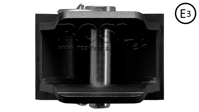 HOMOLOGERET MONTERINGSHÆNGSEL SEMICIRKULÆR FAST DGM-806-B