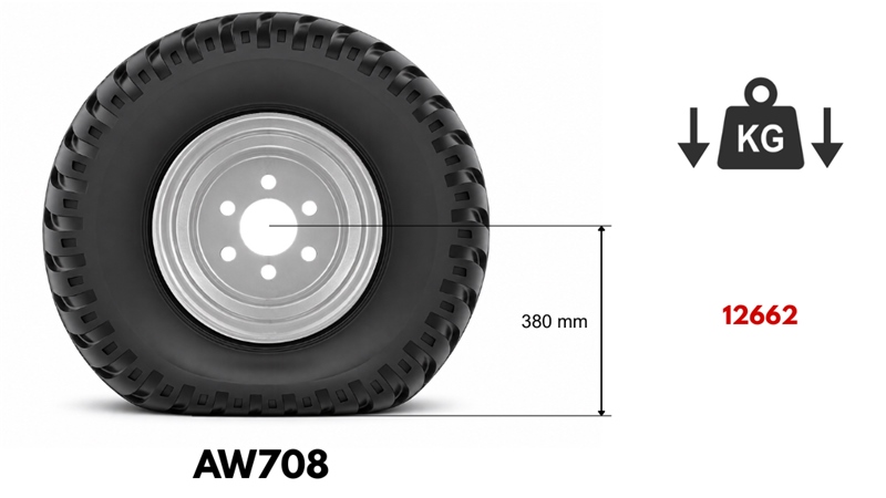 400/60-15,5 PNEUMATYKA AW708 16PL Z PLATIŠČEM 13,00X15,5