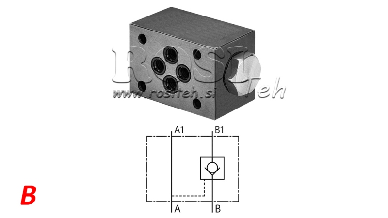 ZAWÓR ZWROTNY CETOP 3 (B)