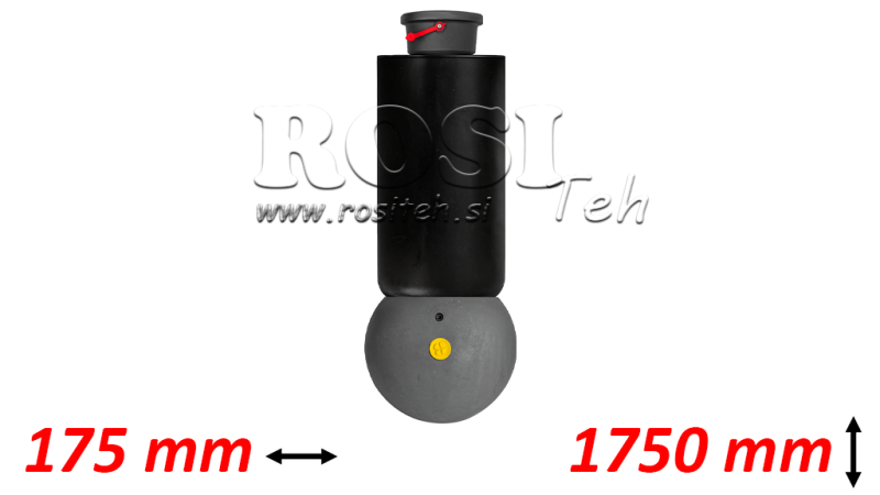 TELESKOPCYLINDER - MEILLER KIPPER - 5 TRIN 175 mm 15 ton - SLAGLÆNGDE 1750 mm