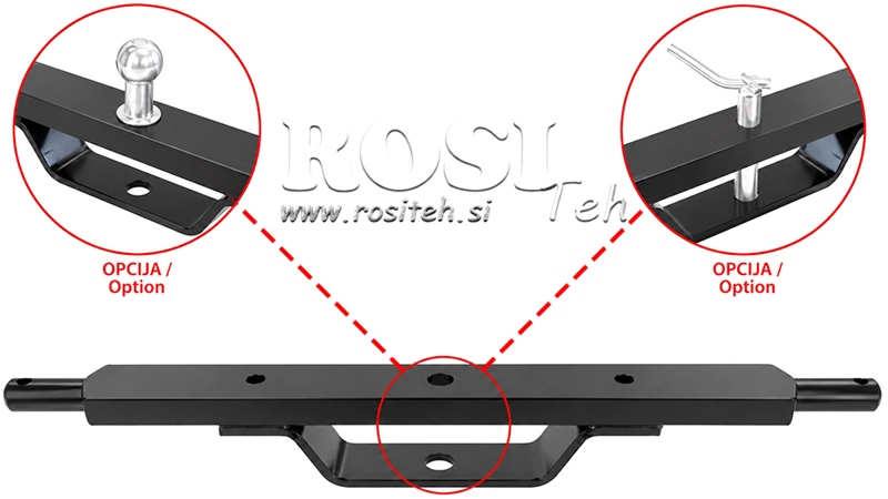 KOMPLETNA BELKA POLOWA Z WSPORNIKAMI KAT. 2 (L-750MM)