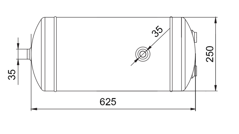 REZERVOAR ZA ZRAČNE ZAVORE 30 LIT 625x250 ECO