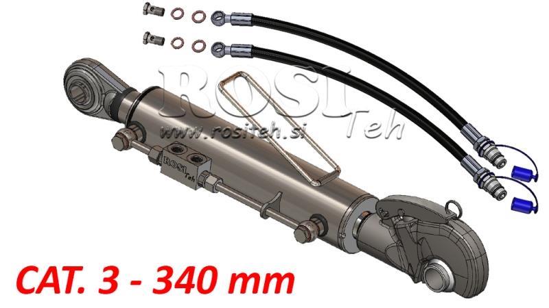 HYDRAULICZNA CENTRALNA ŁĄCZNICA - Z HAKIEM - CAT. 3 - 80/40-340 (90-210 HP) (32,2 mm)