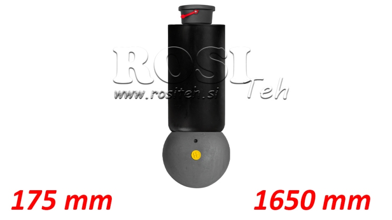 CYLINDER TELESKOPOWY - MEILLER KIPPER - 5 STOPNI 175 mm 15 ton - SKOK ROBOCZY 1650 mm