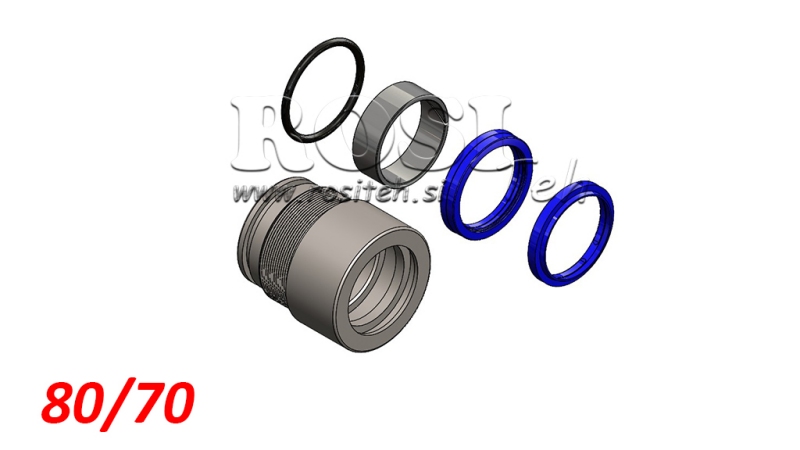 ZESTAW USZCZELNIEŃ DO CYLINDRA HYDRAULICZNEGO MONO 80/70