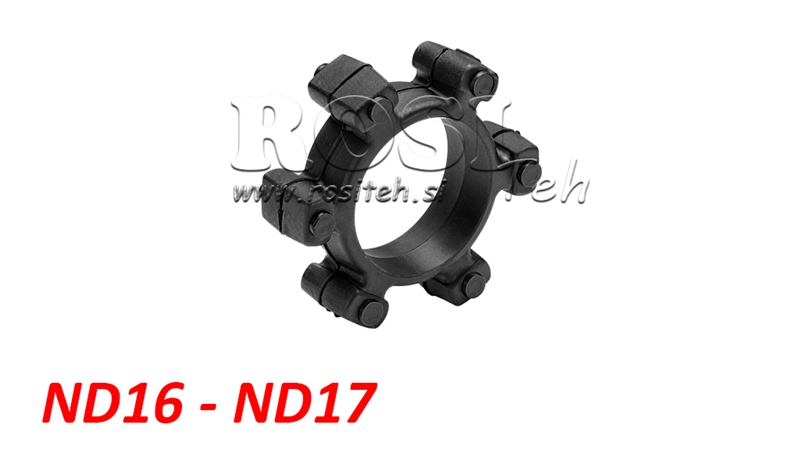 SPRZĘGŁO GWIAZDOWE DO WKŁADKI GUMOWEJ ND16-ND17 (74mm)