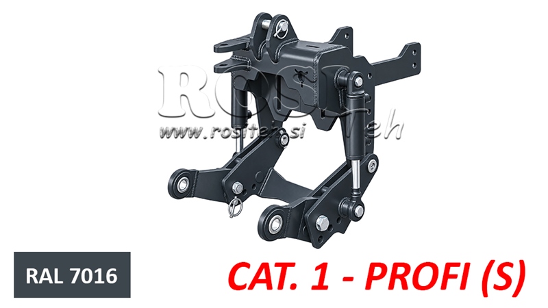 UNIWERSALNY ZESTAW PRZEDNIEGO TRZYPUNKTOWEGO UKŁADU ZAWIESZENIA (TUZ) CAT. 1 - PROFI STANDARD 800 KG