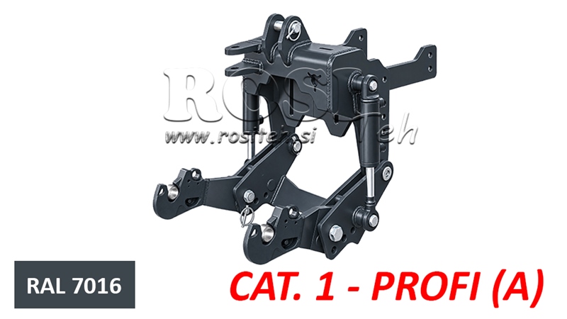 UNIWERSALNY ZESTAW PRZEDNIEGO TRZYPUNKTOWEGO UKŁADU ZAWIESZENIA (TUZ) CAT. 1 - PROFI AUTOMATIC 800 KG