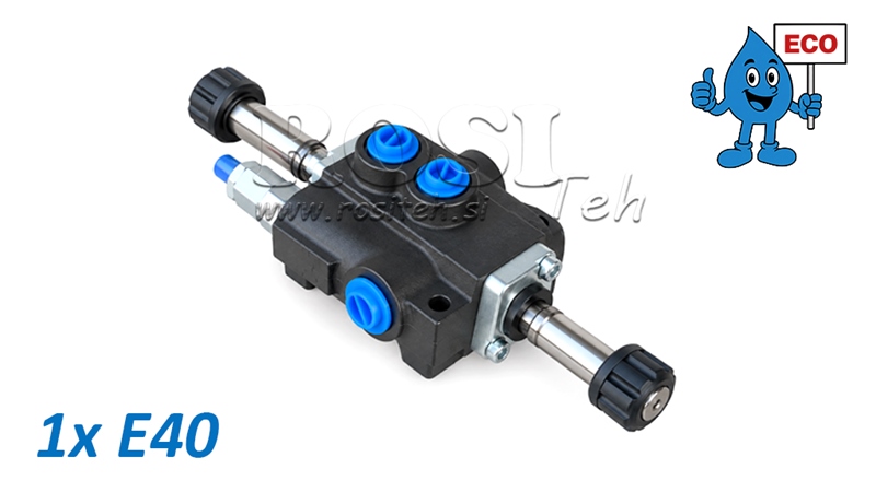 HYDRAULICZNY ELEKTROZAWÓR (BEZ CEWEK) – ROZDZIELACZ 1-SEKCYJNY 1xE40 ECO