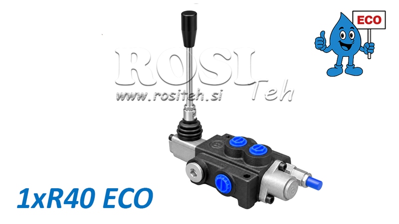 HYDRAULICZNY ZAWÓR RĘCZNY – ROZDZIELACZ 1-SEKCYJNY 1xR40 ECO