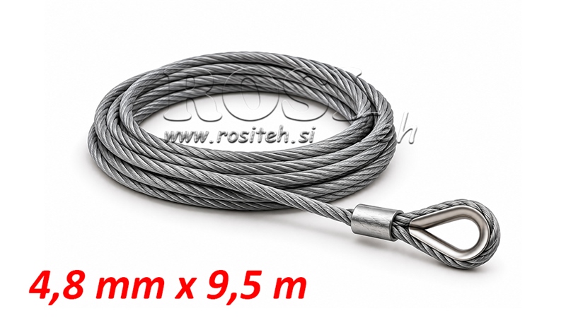 LINA STALOWA DO WYCIĄGARKI RS-2500 - 1133 kg