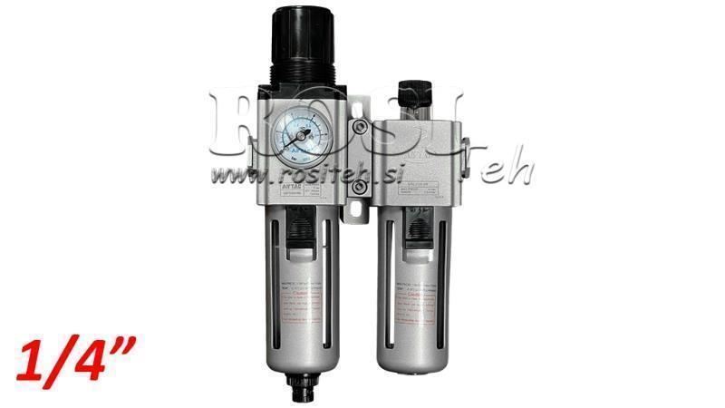 PNEUMATISK FORBEREDENDE ENHED 200 G1/4 40µ 0-10b