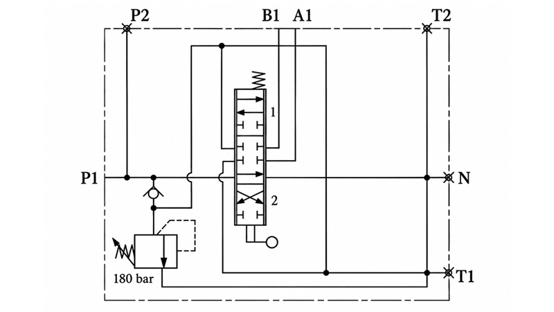 RĘCZNY ZAWÓR HYDRAULICZNY MONOBLOK 1xP120