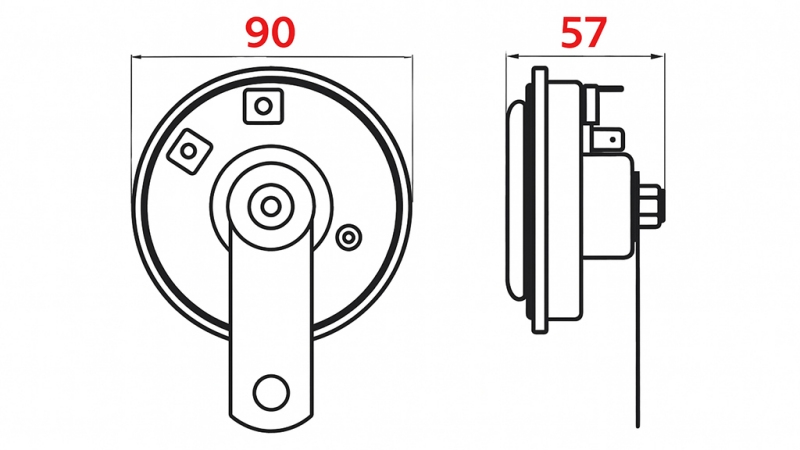 SIRENA TYP 1 - HORN 12V