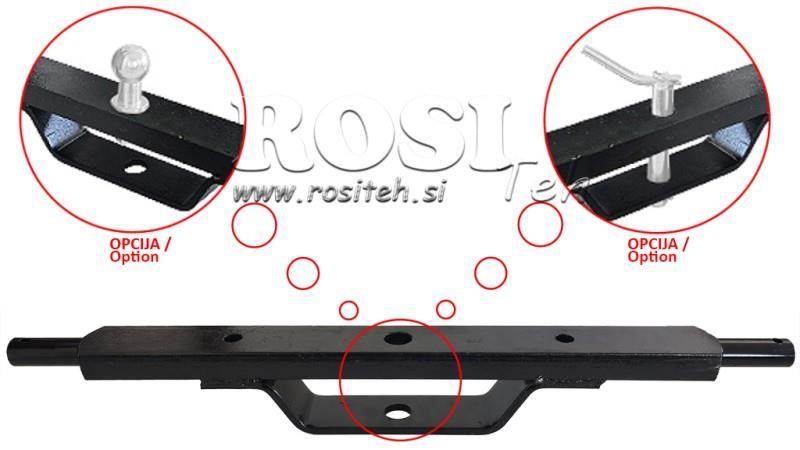 TRAKTOR HYDRAULISK TVÆRSBARRIERE KATEGORI 2 MED MONTERINGSBRACKET (L-750mm)