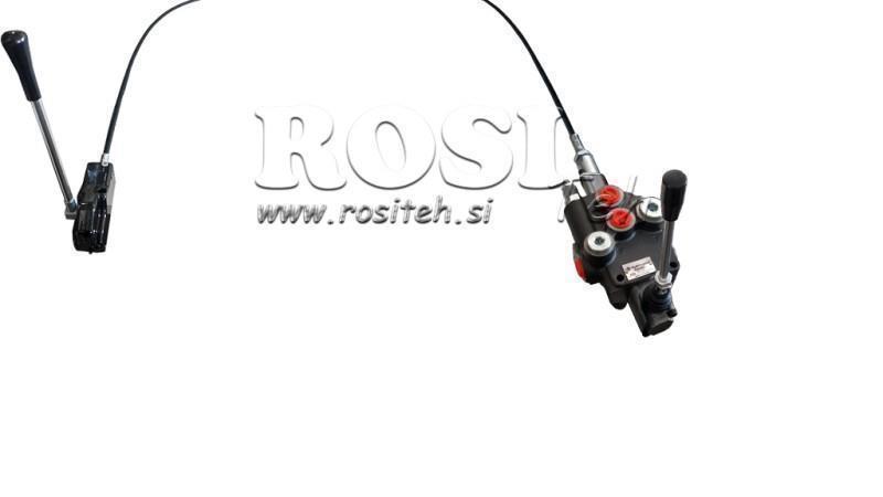 JOYSTICK PODWÓJNY DŹWIGNIA 1.5 m ZAWÓR HYDRAULICZNY 1xP40 litrów.