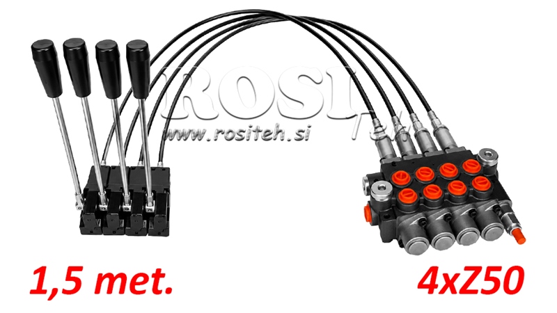 KIT 4xZ50 + JOYSTICK 1 POZYCJA L1500