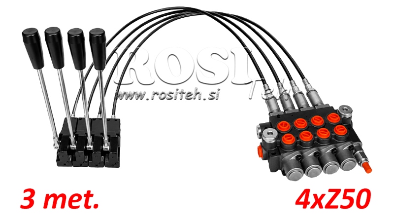 KIT 4xZ50 + JOYSTICK 1 POZYCJA L3000