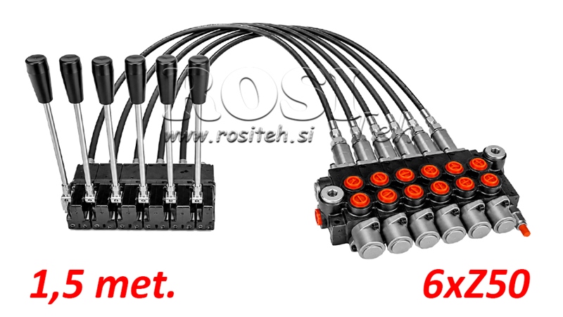 KIT 6xZ80 + JOYSTICK 1 POZYCJA L1500
