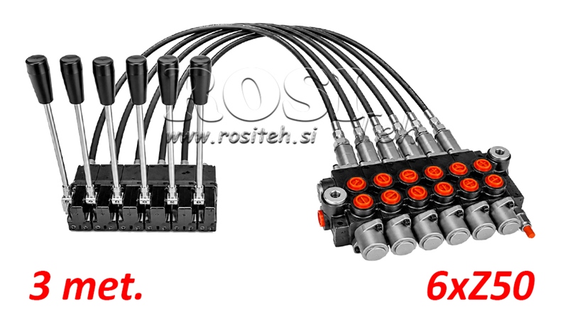 KIT 6xZ80 + JOYSTICK 1 POZYCJA L3000