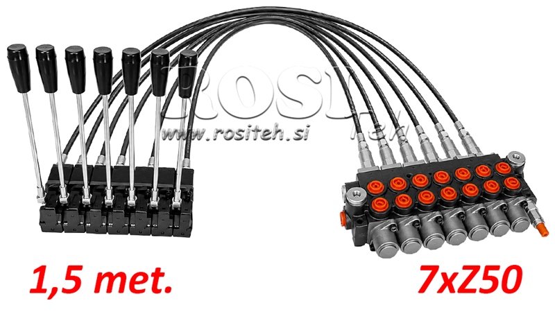 KIT 7xZ50 + JOYSTICK 1 POZYCJA L1500