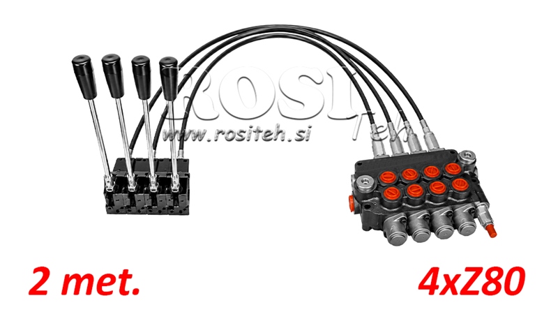 KIT 4xZ80 + JOYSTICK 1 POZYCJA L2000